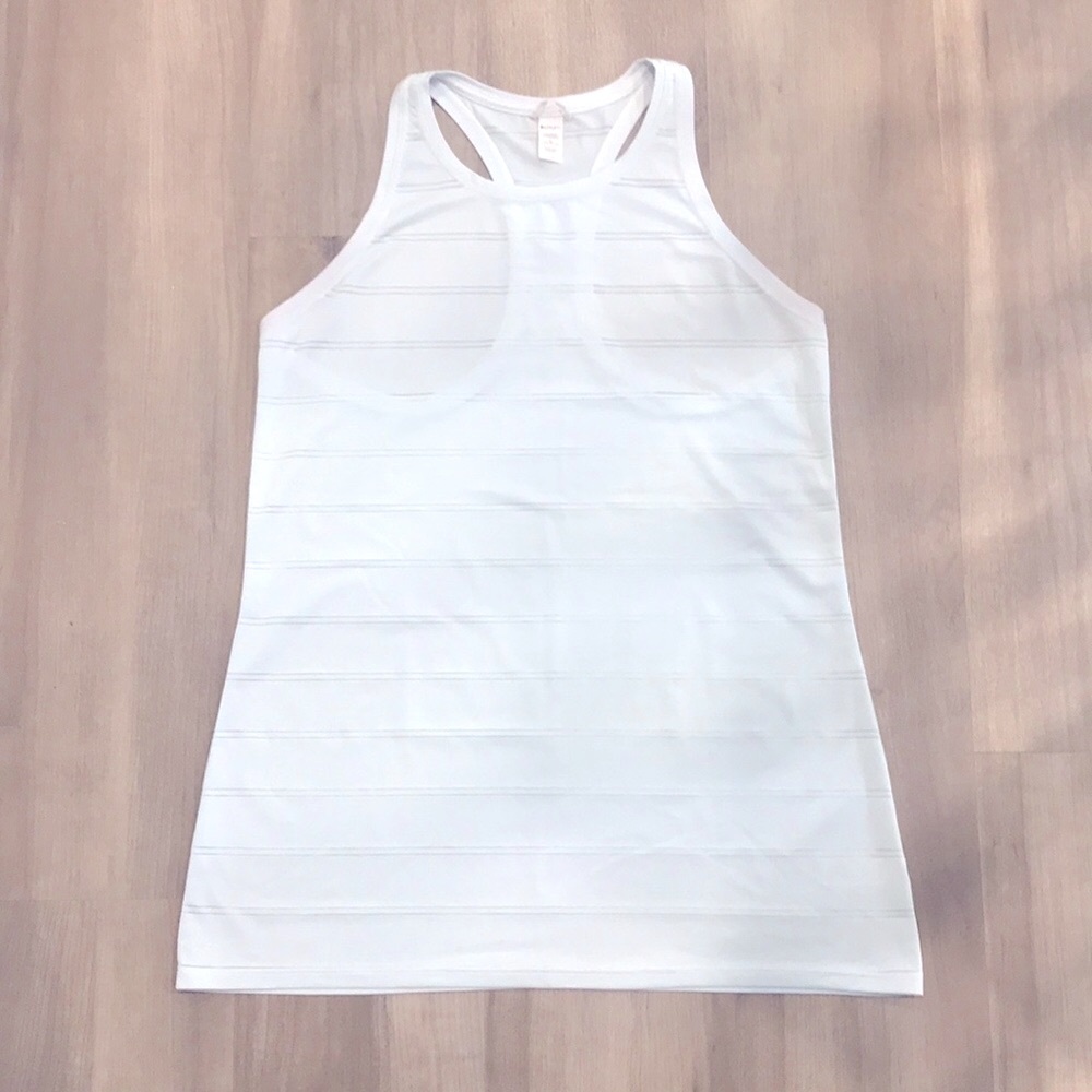 Athleta, Size M, Light Blue, Tank With Sheer Strip Detail